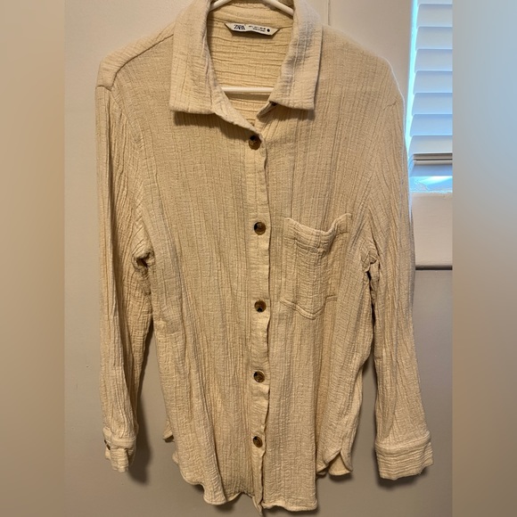 Zara oversized textured overshirt - Picture 9 of 10